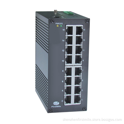10/100m 16 Ports Managed Layer 2+ Industrial Ethernet Switch